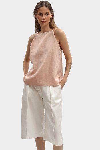 Топ розовый льняной Calvin Klein Jeans
