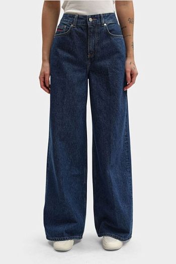 Джинсы широкие синие Pepe Jeans