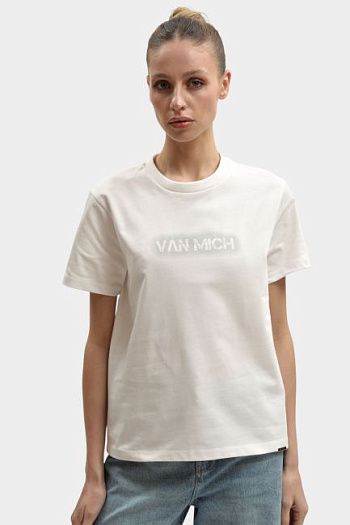 Футболка хлопковая белая Van Mich