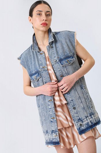 Жилет джинсовый синий Armani Exchange