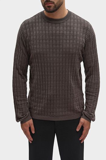Джемпер шерстяной черный Emporio Armani