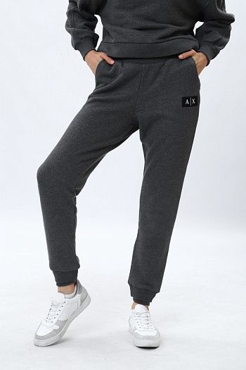 Брюки спортивные джоггеры хлопковые серые Armani Exchange