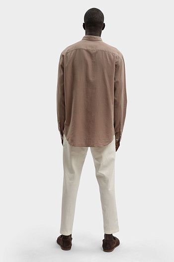 Рубашка из льна Emporio Armani