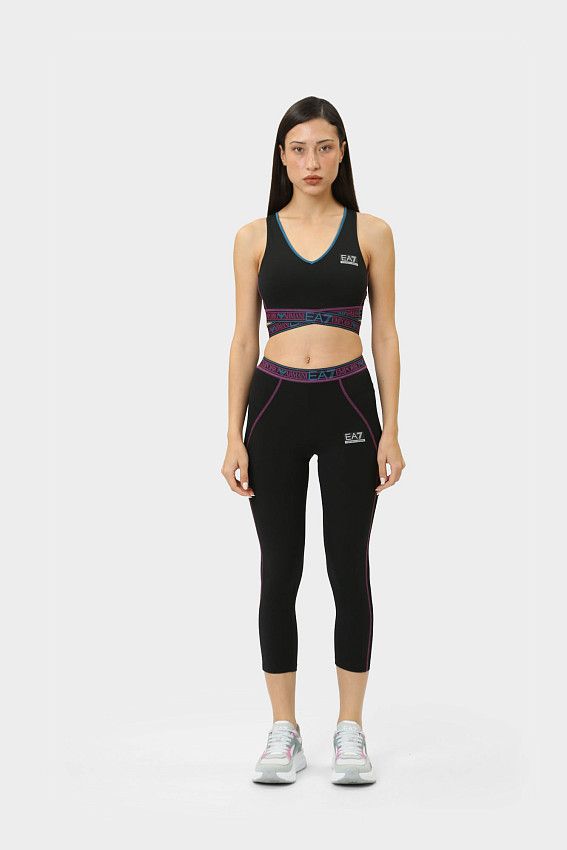 Топ спортивный EA7 Черный