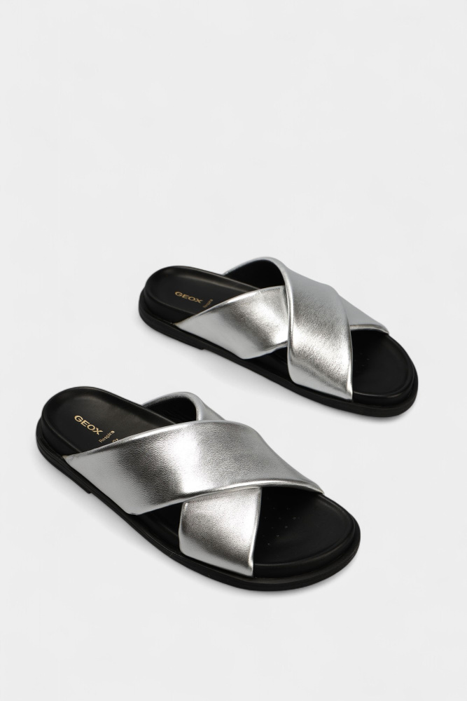 D55YWB000Y2C Сабо Geox Серебряный