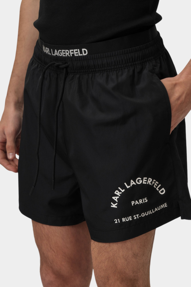 A1M4605 Шорты плавательные Karl Lagerfeld Черный