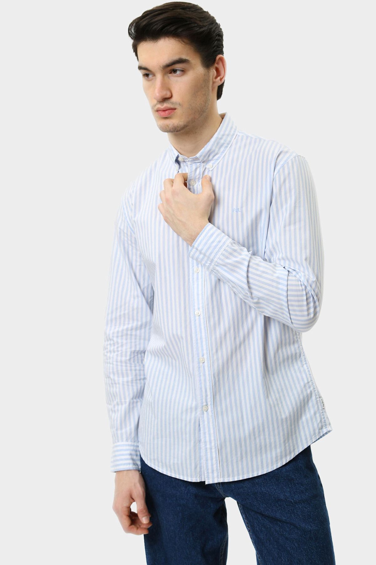 Рубашка с длинным рукавом Pepe Jeans Синий