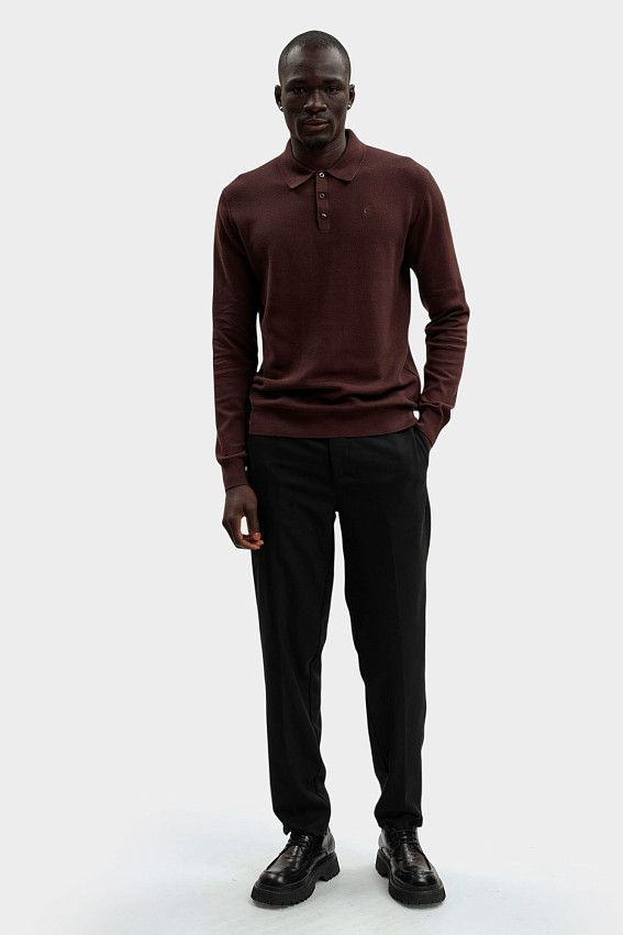 Поло Karl Lagerfeld Коричневый