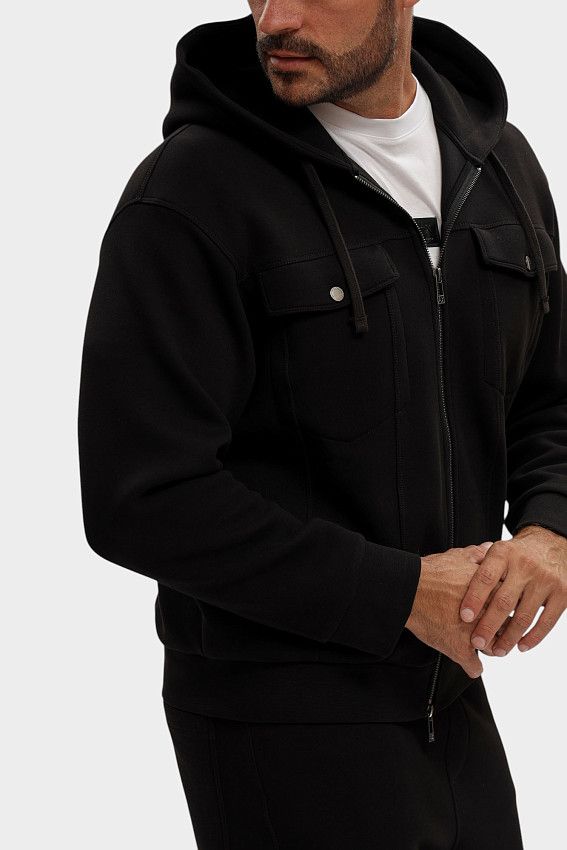 Толстовка с капюшоном Armani Exchange Черный