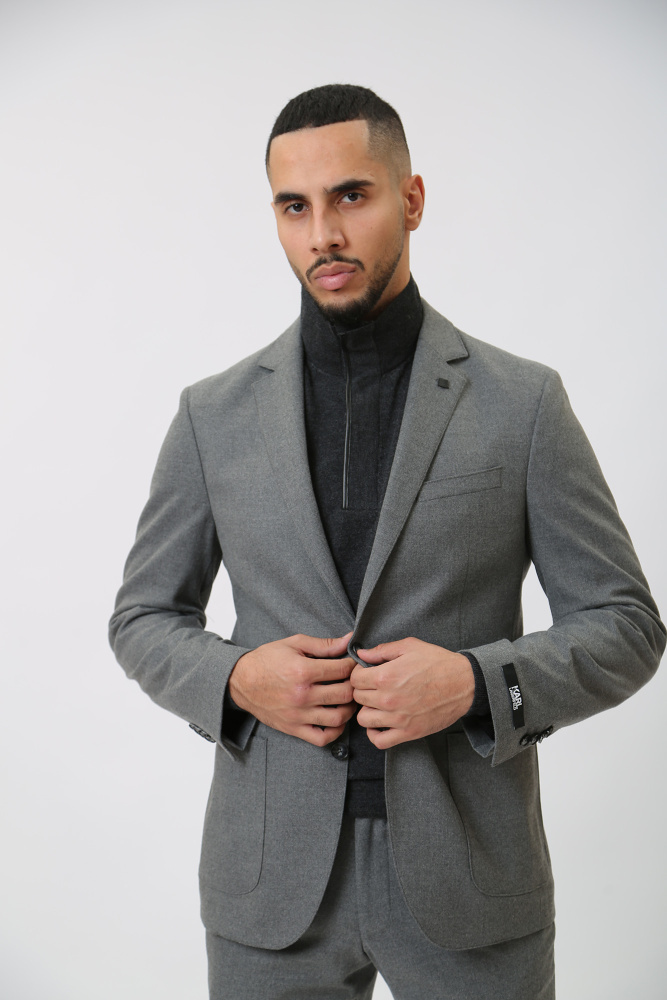 534026_155280 Пиджак Karl Lagerfeld Серый