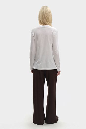 Лонгслив хлопковый белый Armani Exchange