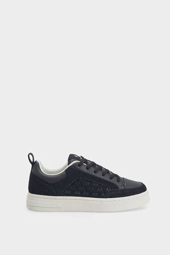 Кеды черные кожаные Armani Exchange