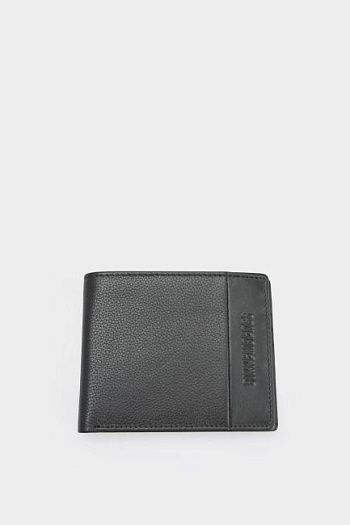 Кошелек кожанный черный Bikkembergs