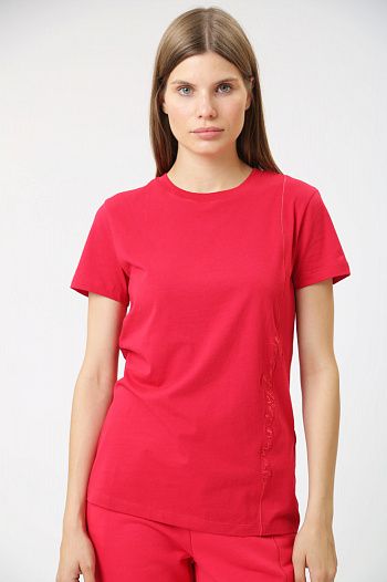 Футболка хлопковая красная Armani Exchange