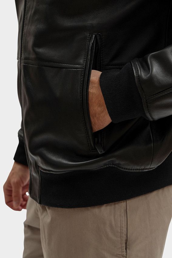 Куртка кожаная Strellson Черный