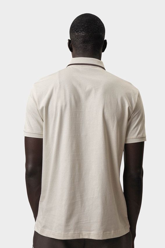 Поло EA7 Бежевый