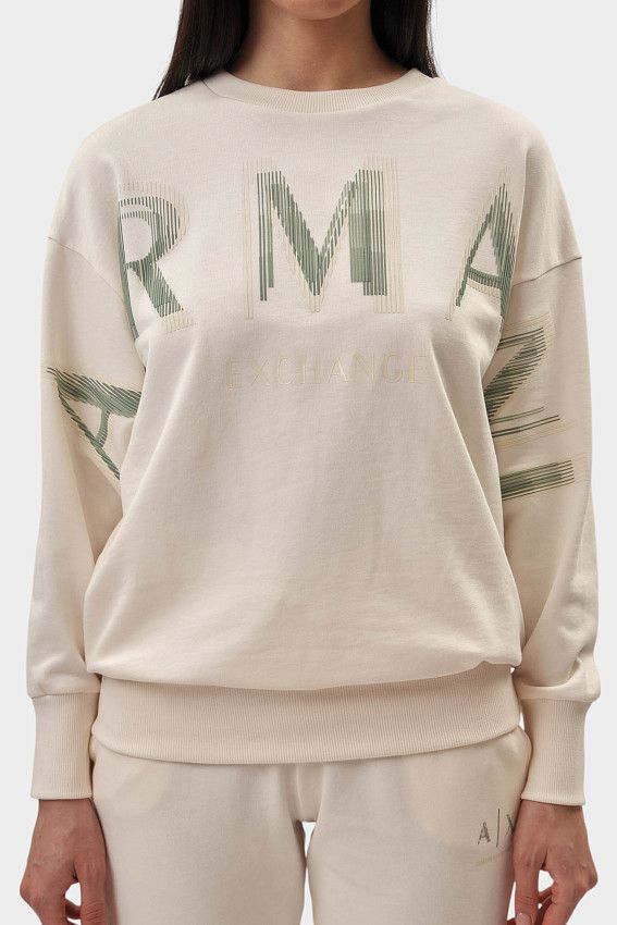 Свитшот Armani Exchange Молочный