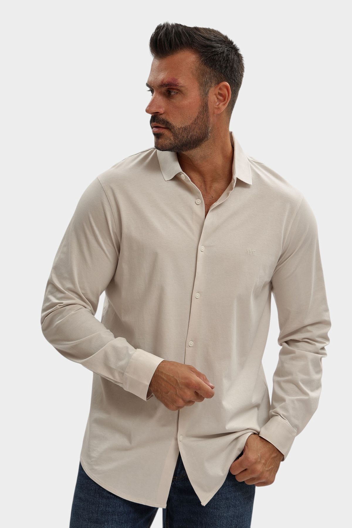 Рубашка Armani Exchange Бежевый