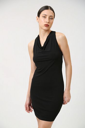 Платье из вискозы черное  Armani Exchange