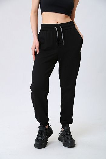 Брюки спортивные хлопковые черные Armani Exchange