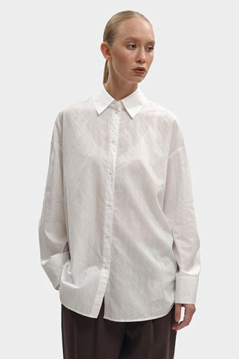 Рубашка хлопковая белая Armani Exchange