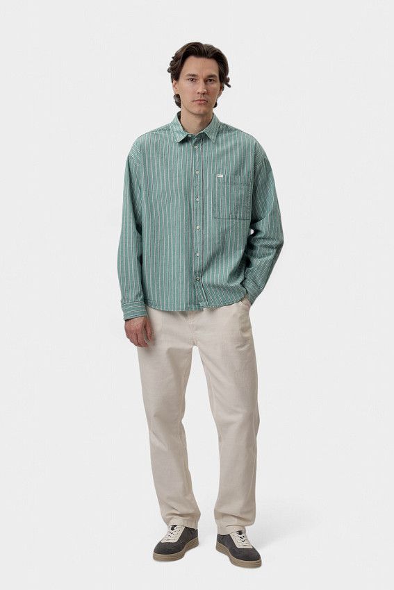 Рубашка с длинным рукавом Pepe Jeans Зеленый