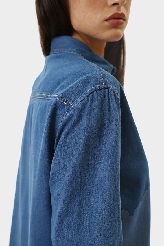 Рубашка с длинным рукавом Pepe Jeans Синий
