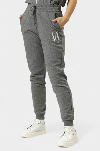 Брюки спортивные хлопковые серые Armani Exchange