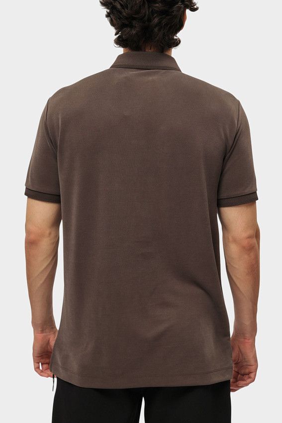 Поло EA7 Коричневый
