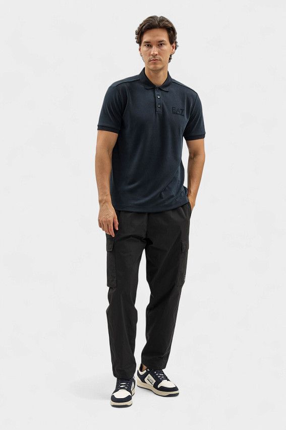 Поло EA7 Голубой