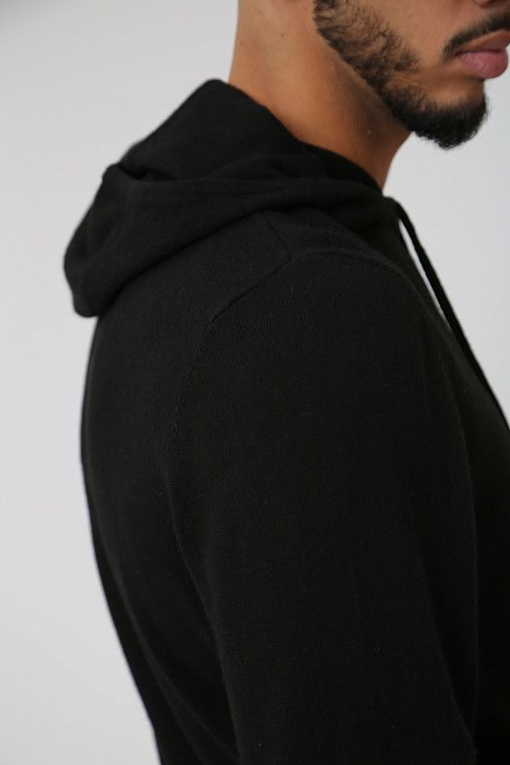 Джемпер с капюшоном Strellson Черный