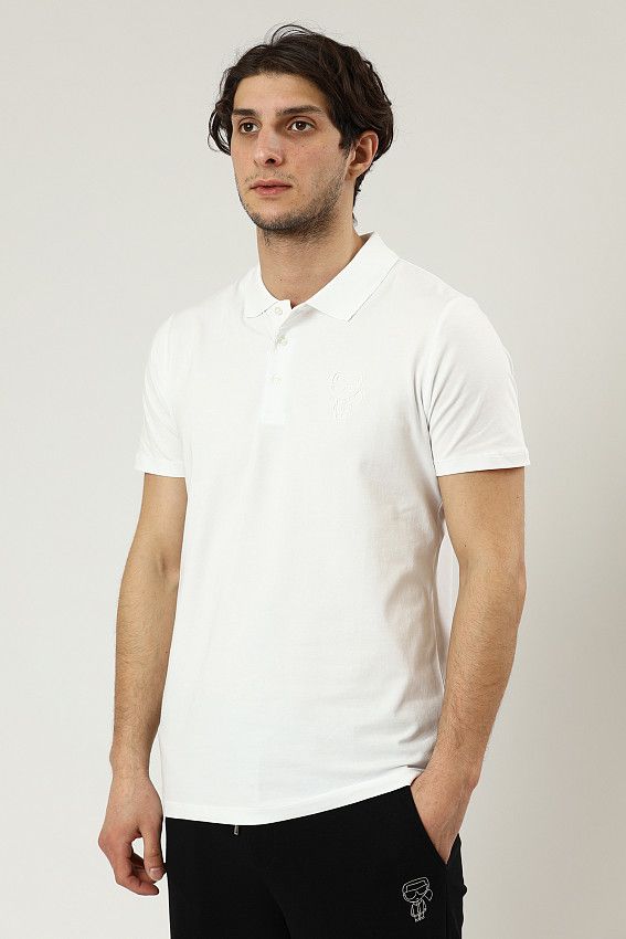 Поло Karl Lagerfeld Белый