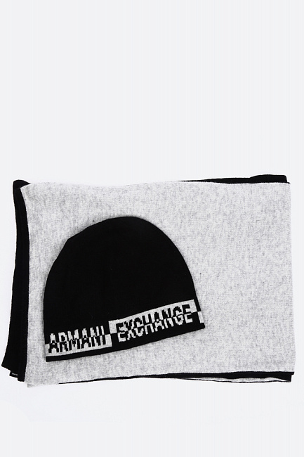 Шапка и шарф Armani Exchange