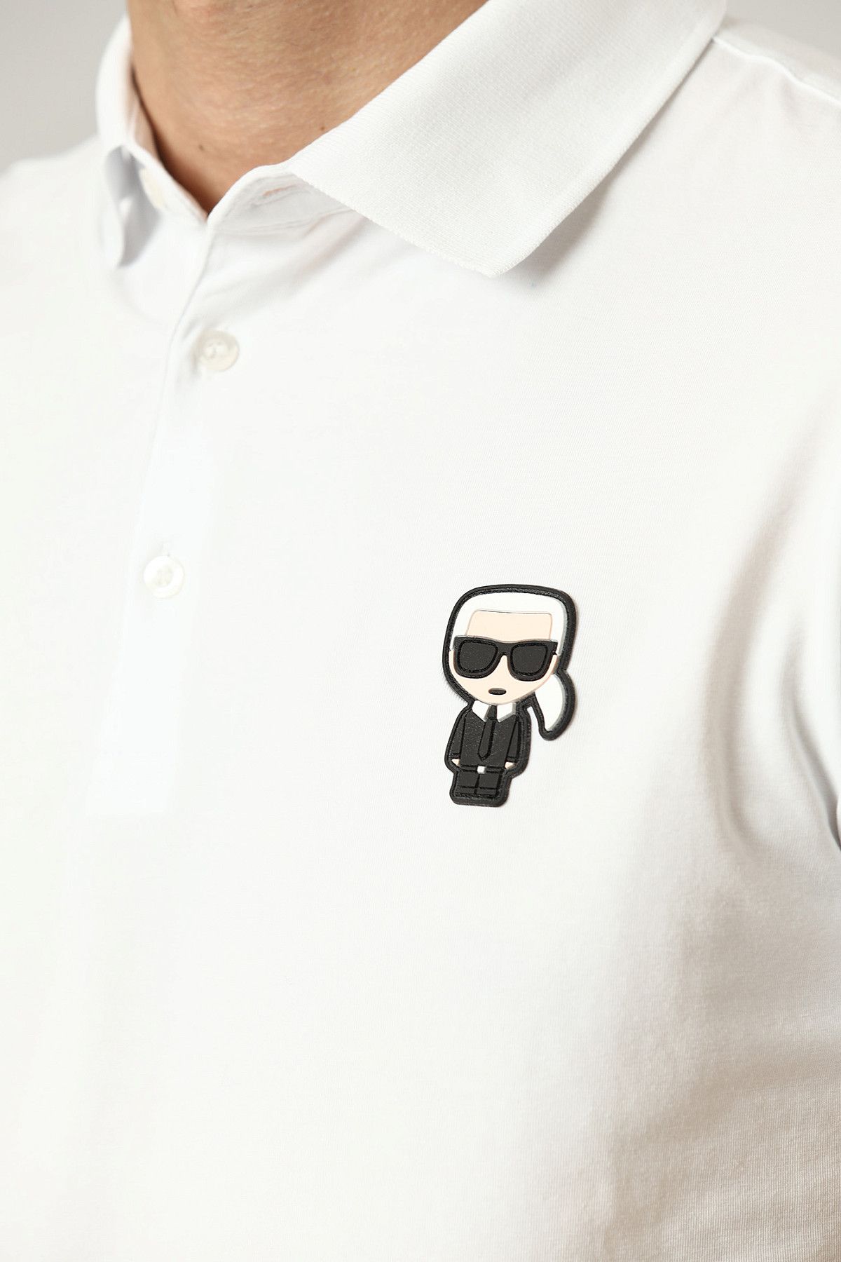 Поло Karl Lagerfeld Белый
