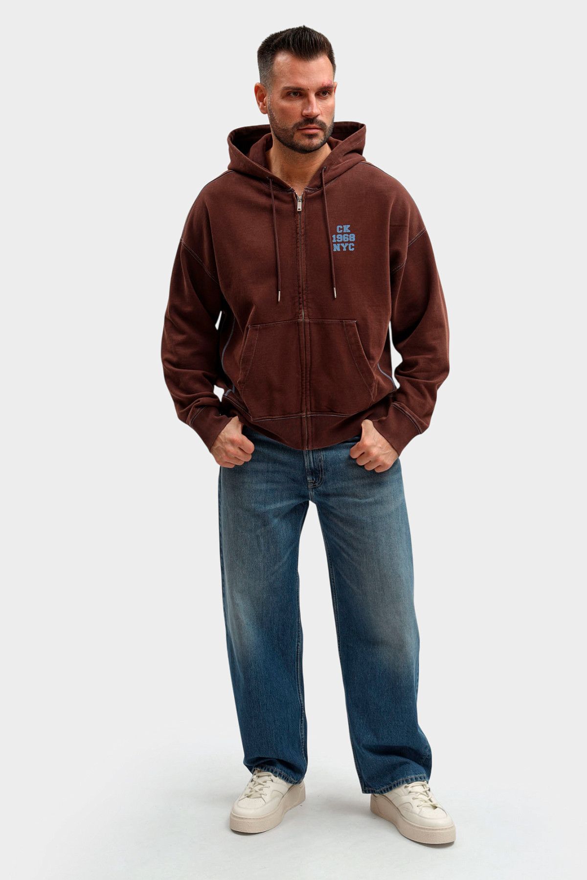 Худи Calvin Klein Jeans Коричневый