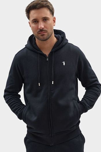 Толстовка хлопковая черная Trussardi