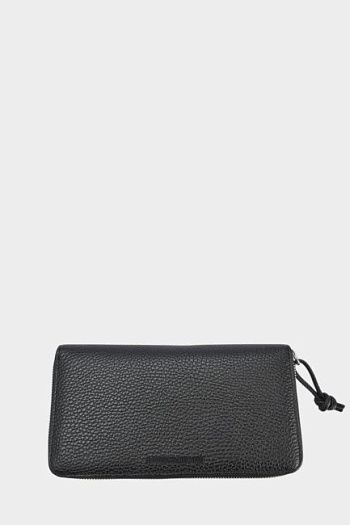 Кошелек черный кожаный Emporio Armani