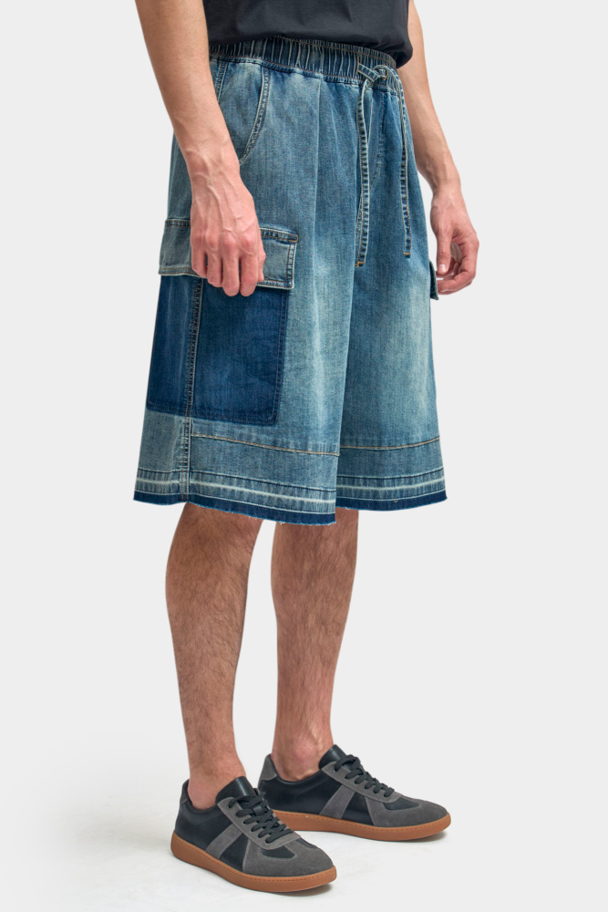 M-261-FT-56-FF003 Шорты джинсовые The Hills Синий