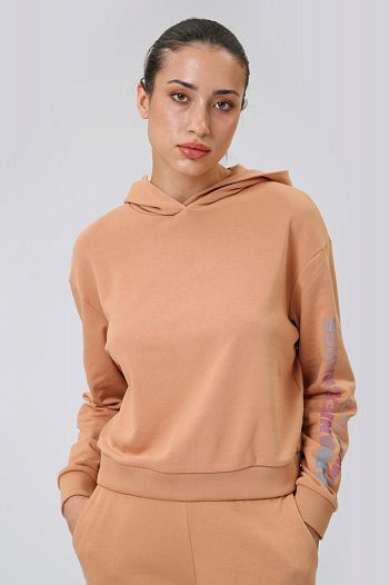 Худи хлопковое оранжевое  Armani Exchange