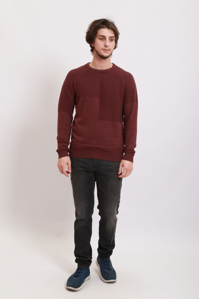 12192259 Джемпер Jack & Jones Бордовый