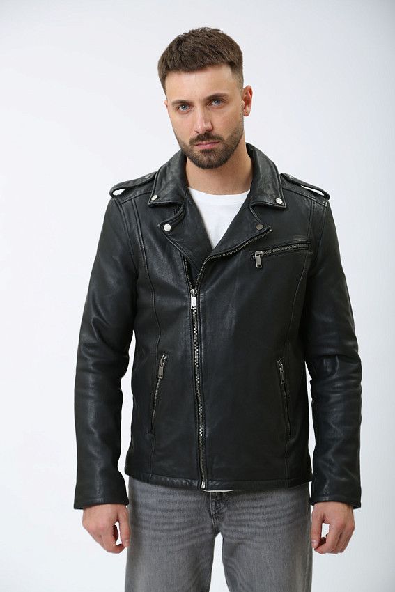 Куртка кожаная Mustang Черный