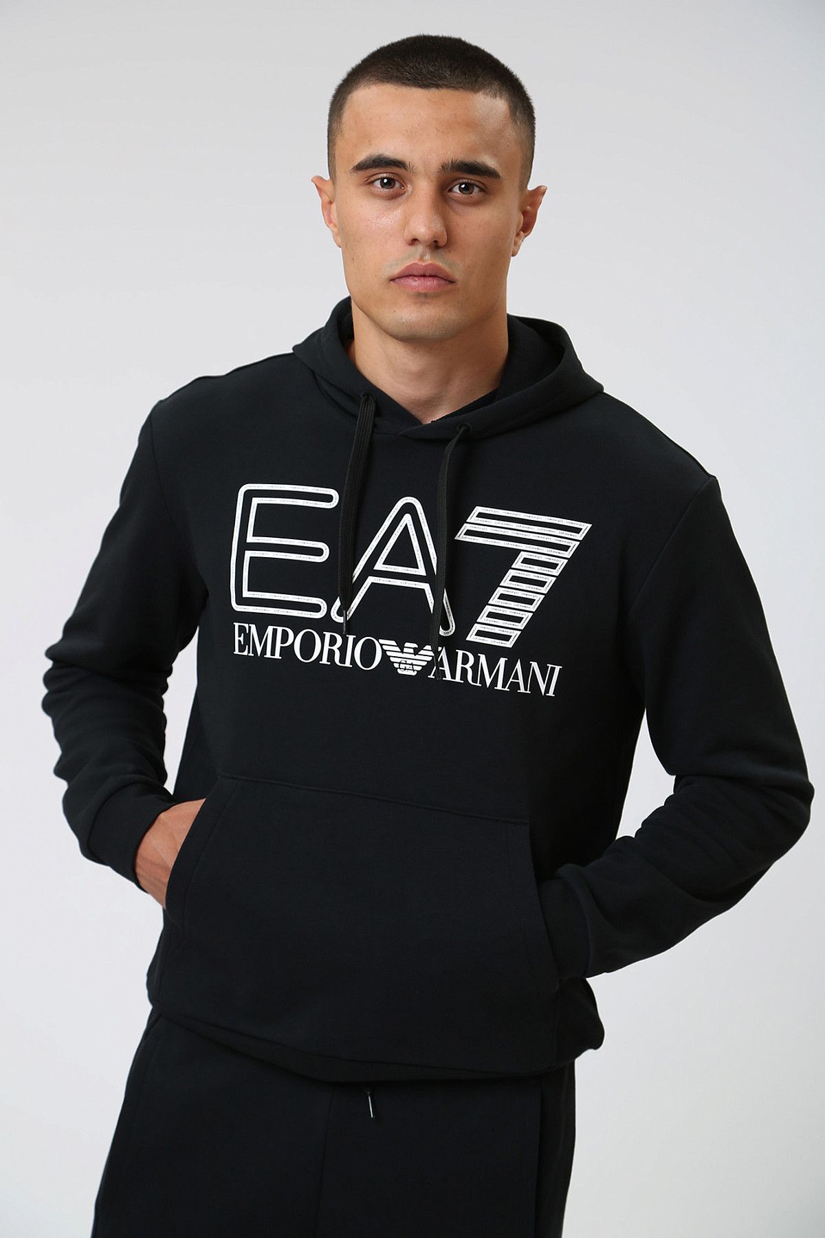 Худи EA7 Черный