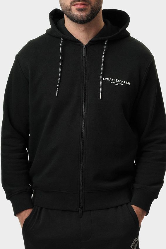 Толстовка с капюшоном Armani Exchange Черный