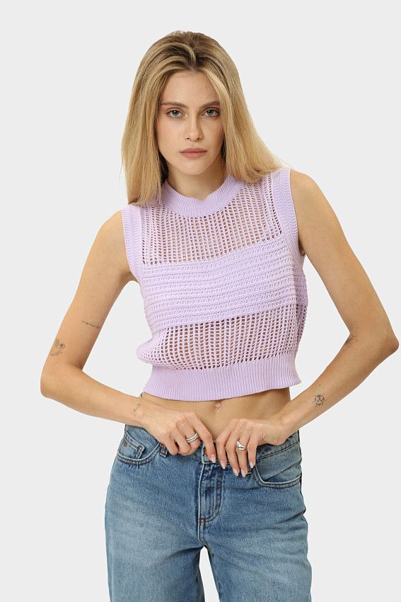 Топ Armani Exchange Фиолетовый