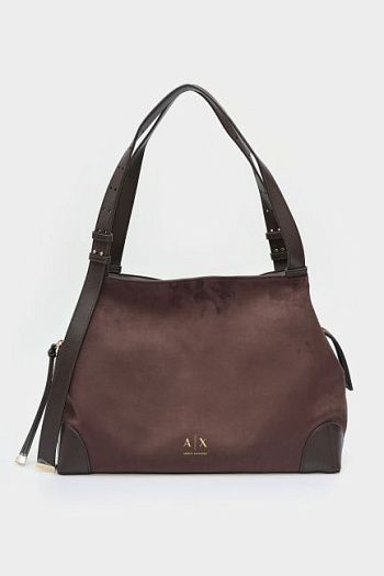 Сумка на плечо коричневая Armani Exchange