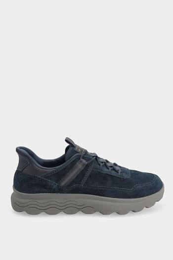 Кроссовки  кожаные синие Geox