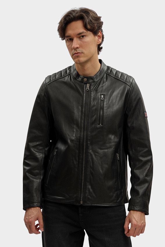 Куртка кожаная Pepe Jeans Черный