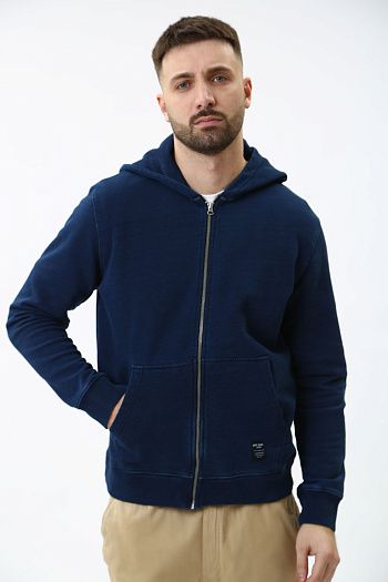 Свитшот хлопковый синий Armani Exchange