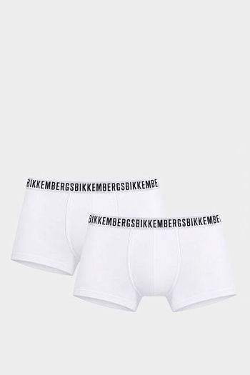 Трусы комплект 2 шт хлопковые белые Bikkembergs