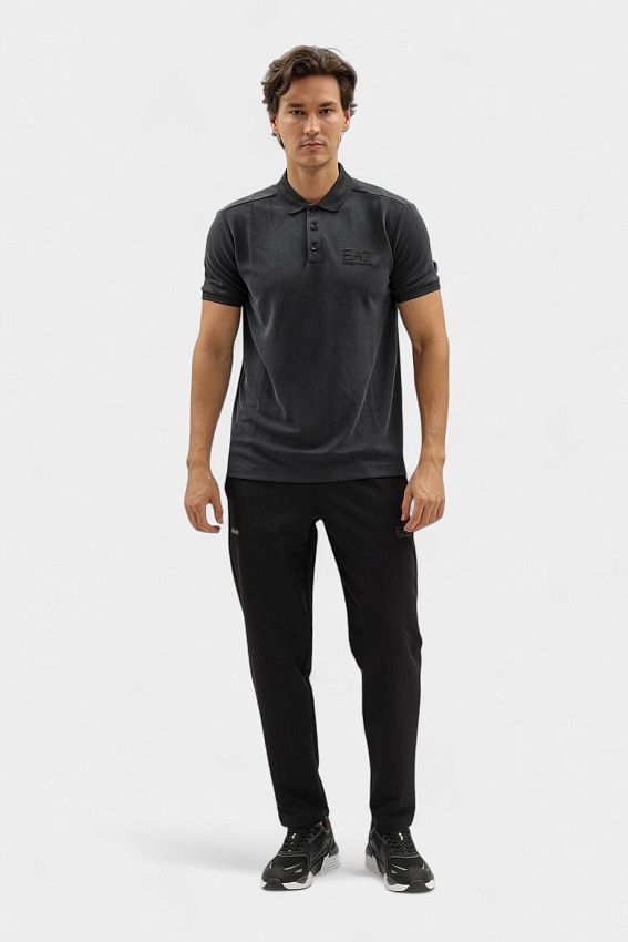 Поло EA7 Черный